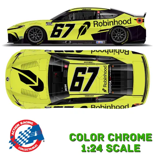 *Preorder* Corey Heim 2026 Robinhood Color Chrome 1:24 Nascar Diecast 1
