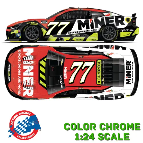 *Preorder* Carson Hocevar 2026 Miner Color Chrome 1:24 Nascar Diecast 1
