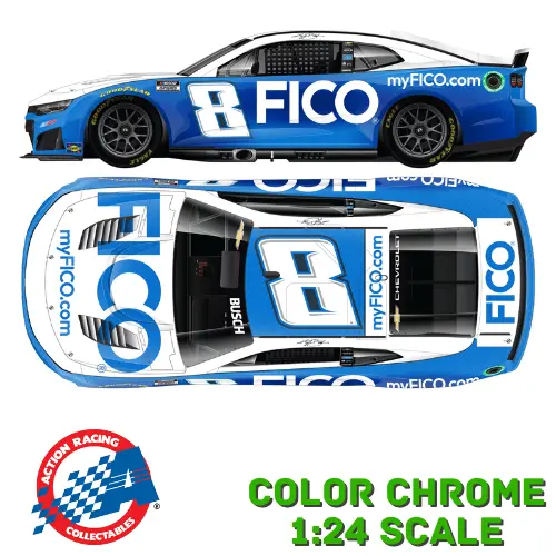 *Preorder* Kyle Busch 2026 Fico Color Chrome 1:24 Nascar Diecast 1