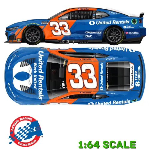 *Preorder* Austin Hill 2026 United Rentals 1:64 Nascar Diecast 1
