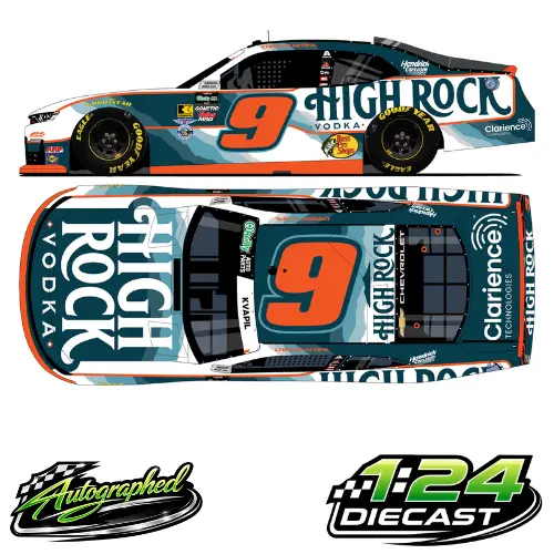*Preorder* Carson Kvapil 2026 High Rock Vodkas Autographed 1:24 Nascar Diecast 1