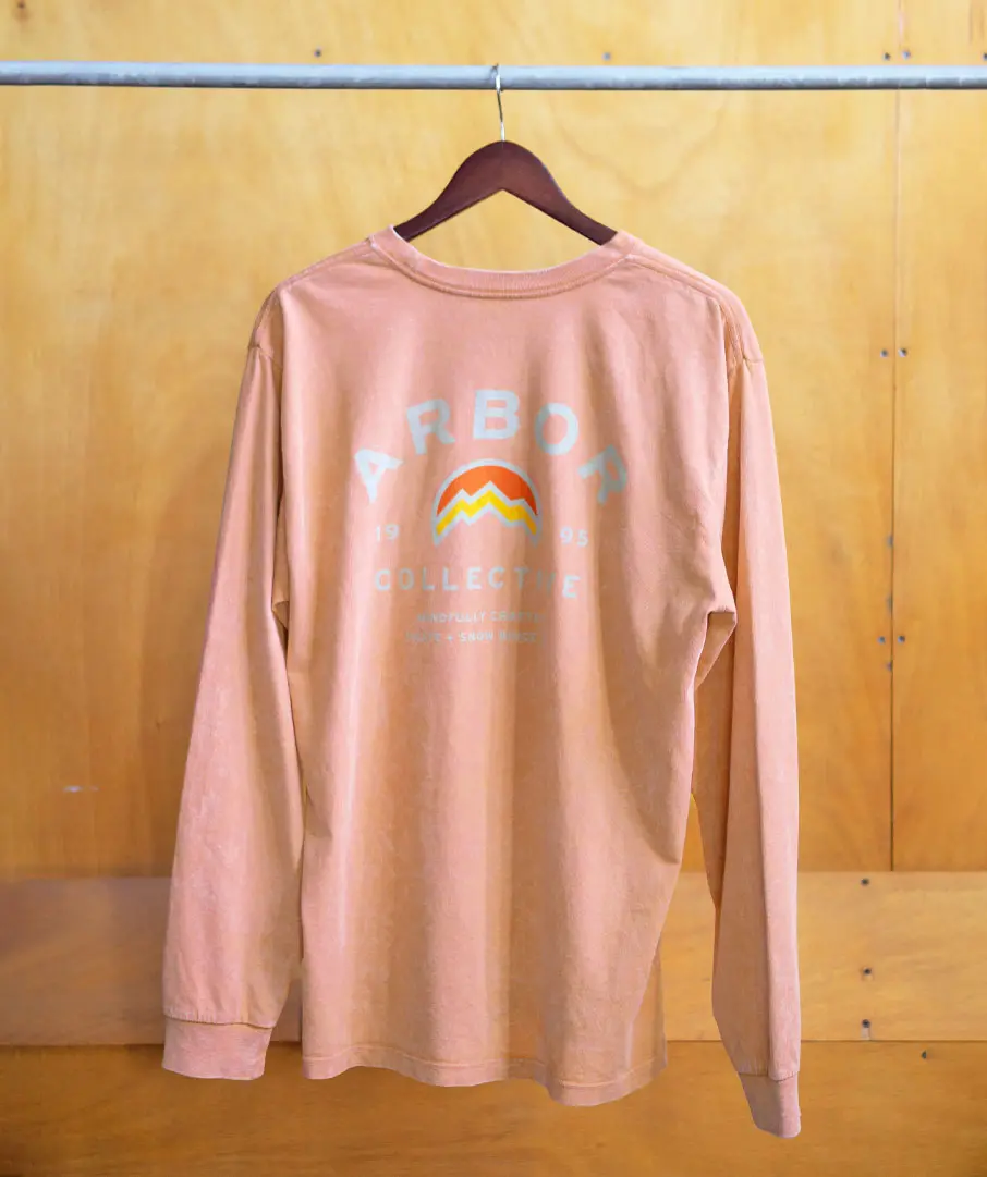 Mtn Long Sleeve Tee - Mineral Wash Amber 1