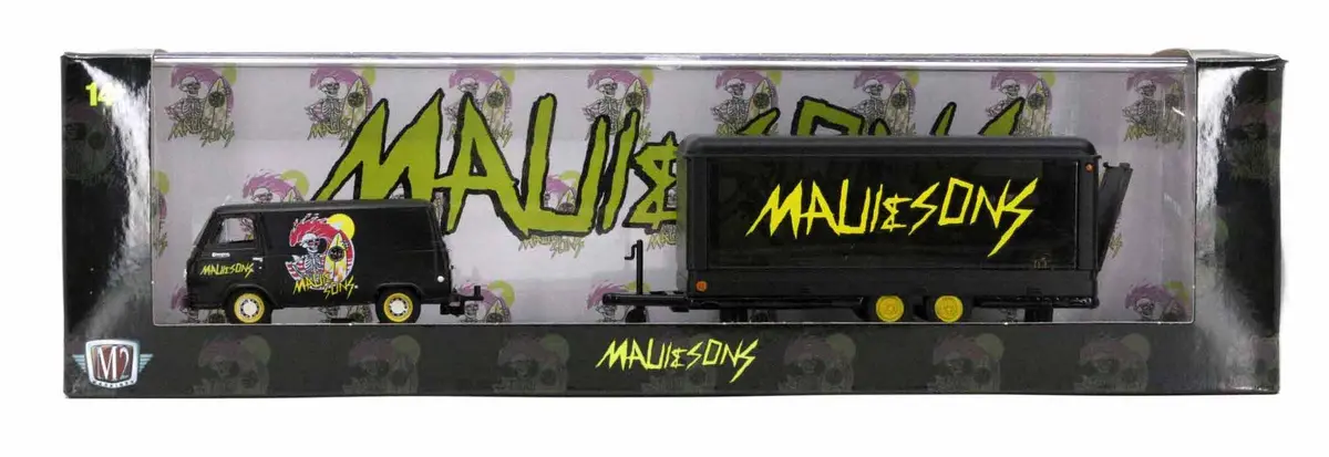 1964 Ford Econoline Truck & 1932 Ford Tutor Sedan M2 Machines 1:64 Scale Auto Haulers Release 66 1