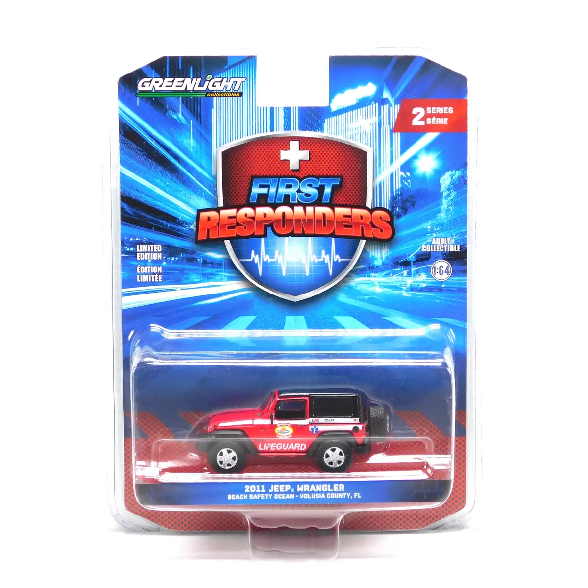 First Responders 67060E 2011 Jeep Wrangler Volusia County Florida 1:64 Diecast 1