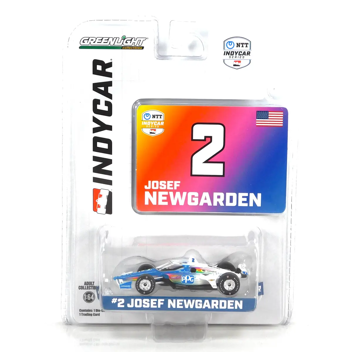 Indycar 11595 Josef Newgarden 2024 #2 Ppg Team Penske 1:64 Diecast 1