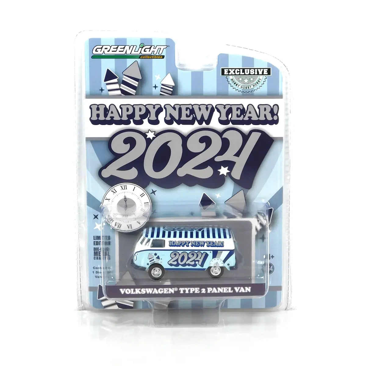 Hobby Exclusive 30478 1:64 Volkswagen Type 2 Panel Van New Year 2024 1:64 Diecast 1
