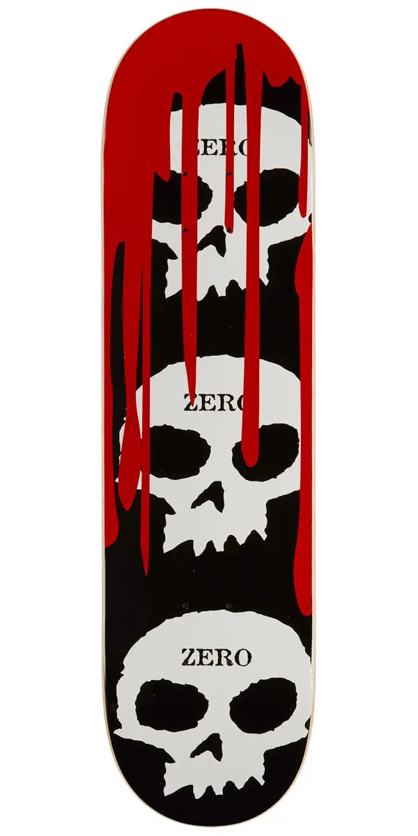 Zero 3 Skull Blood Skateboard Deck - 8.00" 1