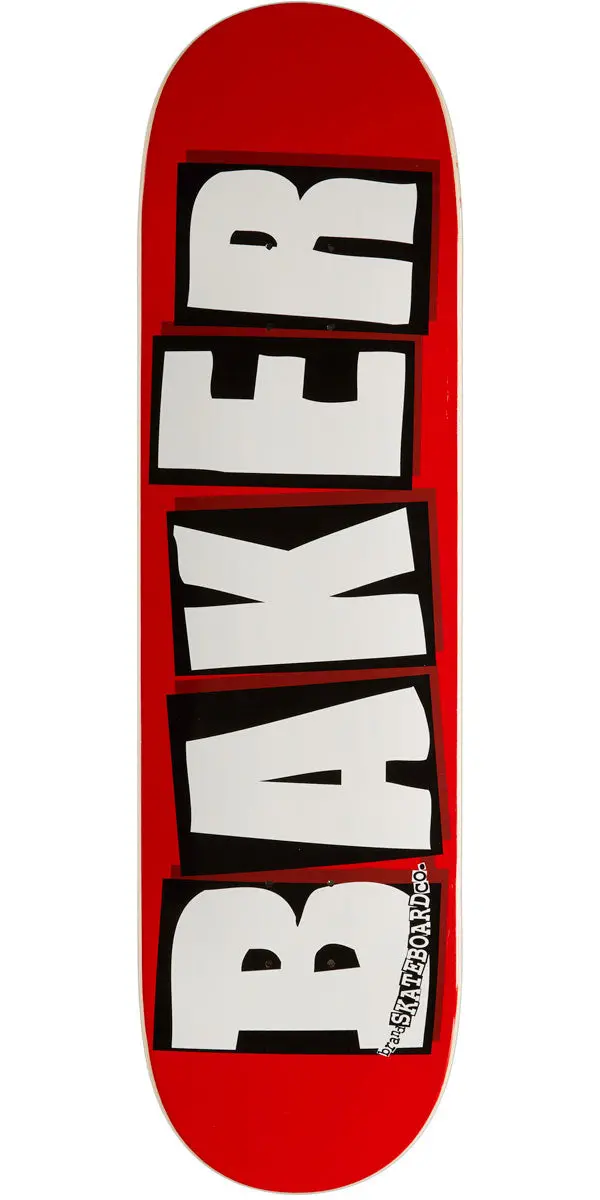 Baker Brand Logo Skateboard Deck - White - 8.50" 1