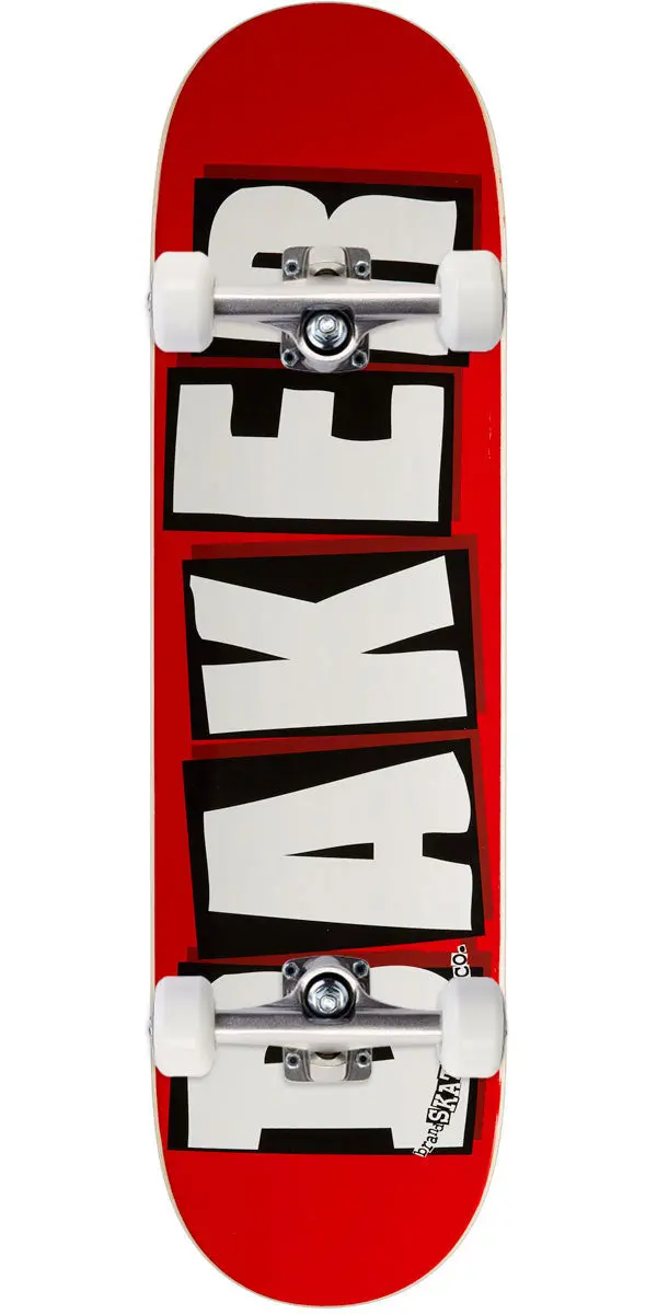 Baker Brand Logo Skateboard Complete - White - 8.50" 1