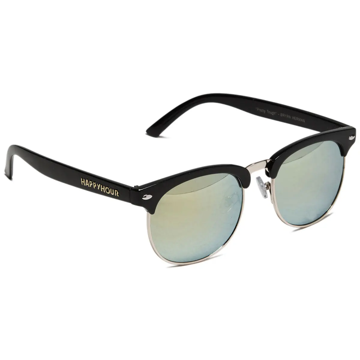 Happy Hour G2 Sunglasses - Gloss Black/Gold Mirror 1