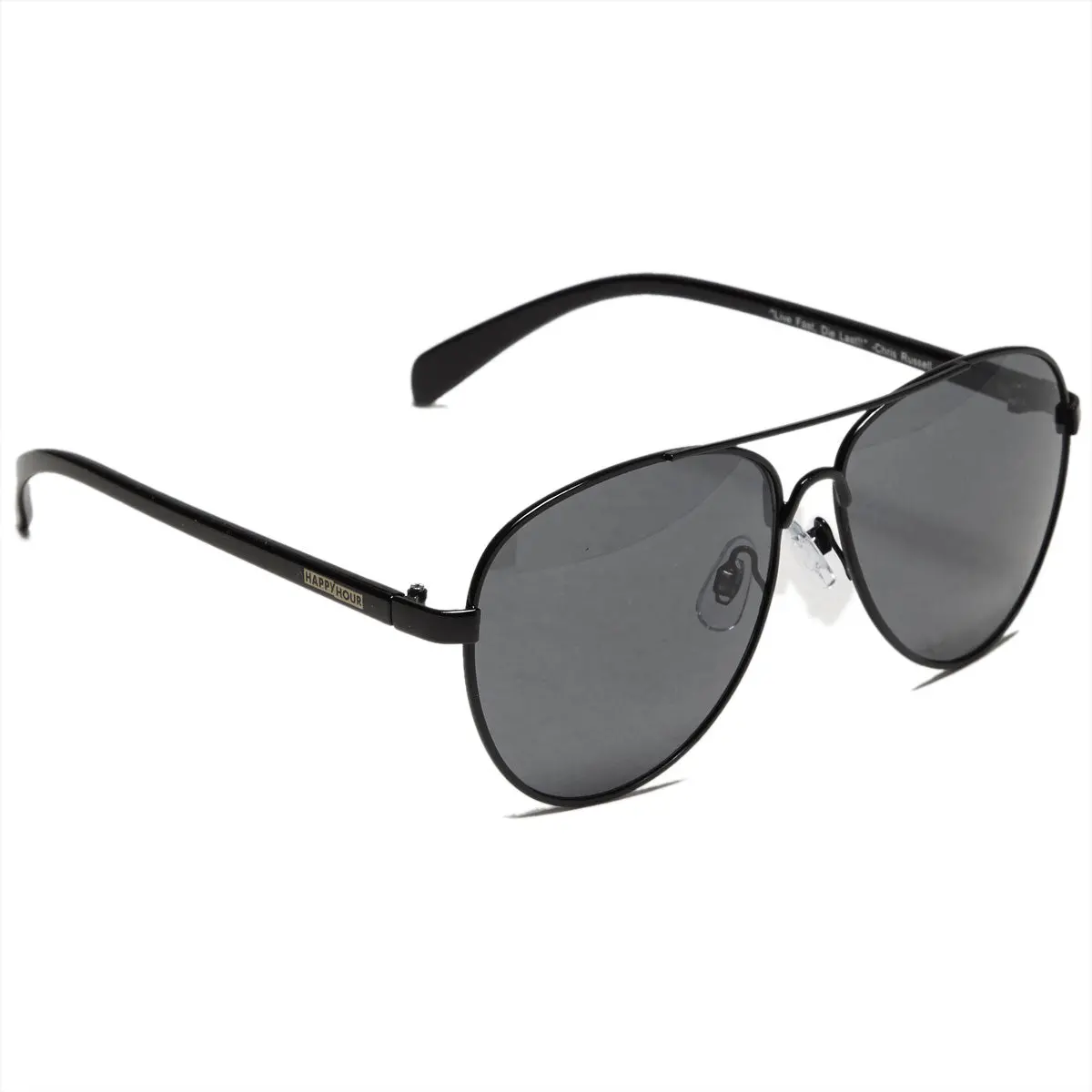 Happy Hour Maverick Sunglasses - Black Ice 1