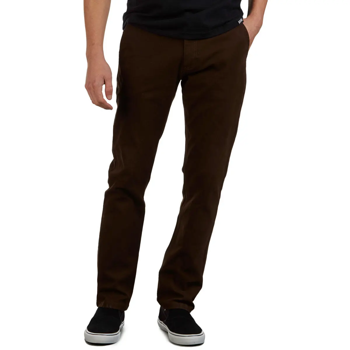 Ccs Straight Stretch Chino Pants - Brown 1