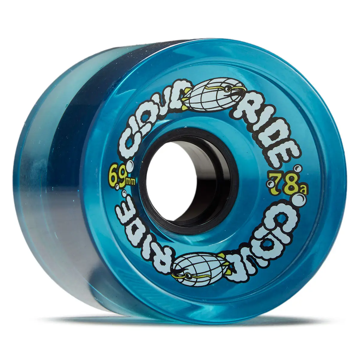 Cloud Ride Cruiser 78A Longboard Wheels - Clear Blue - 69Mm 1
