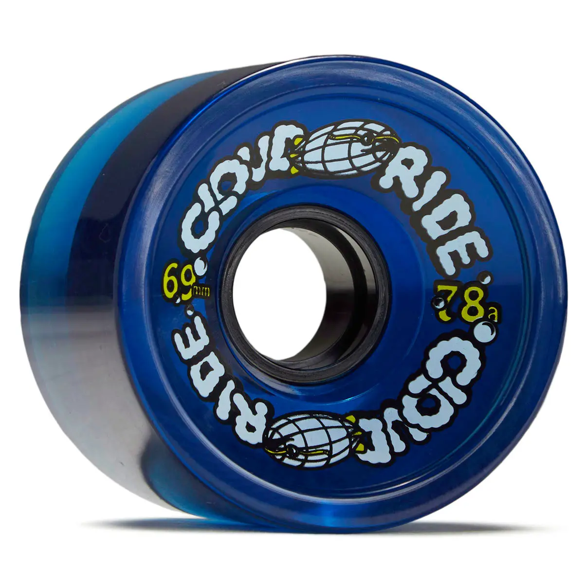 Cloud Ride Cruiser 78A Longboard Wheels - Clear Midnight Blue - 69Mm 1