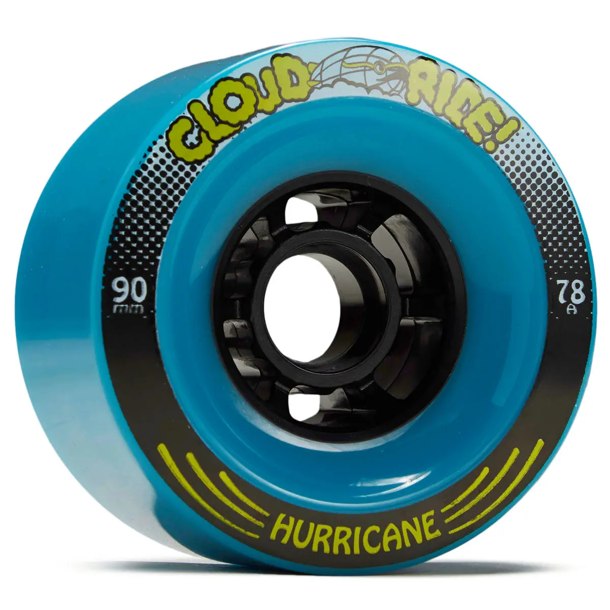 Cloud Ride Hurricanes 78A Longboard Wheels - Blue - 90Mm 1