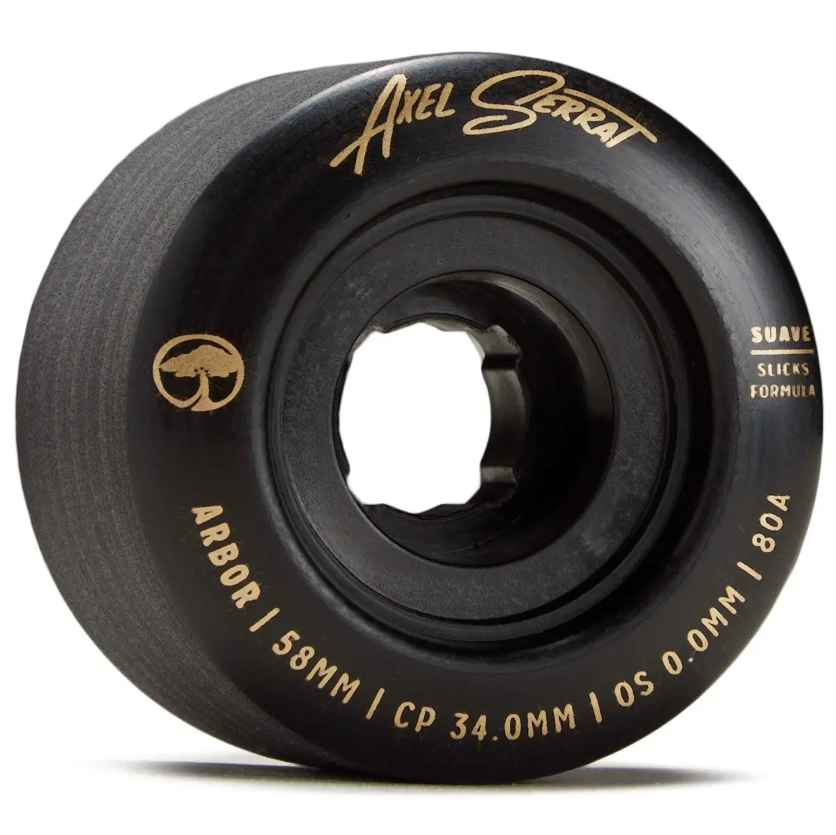 Arbor Suave Axel Serrat 80A Longboard Wheels - Black - 58Mm 1