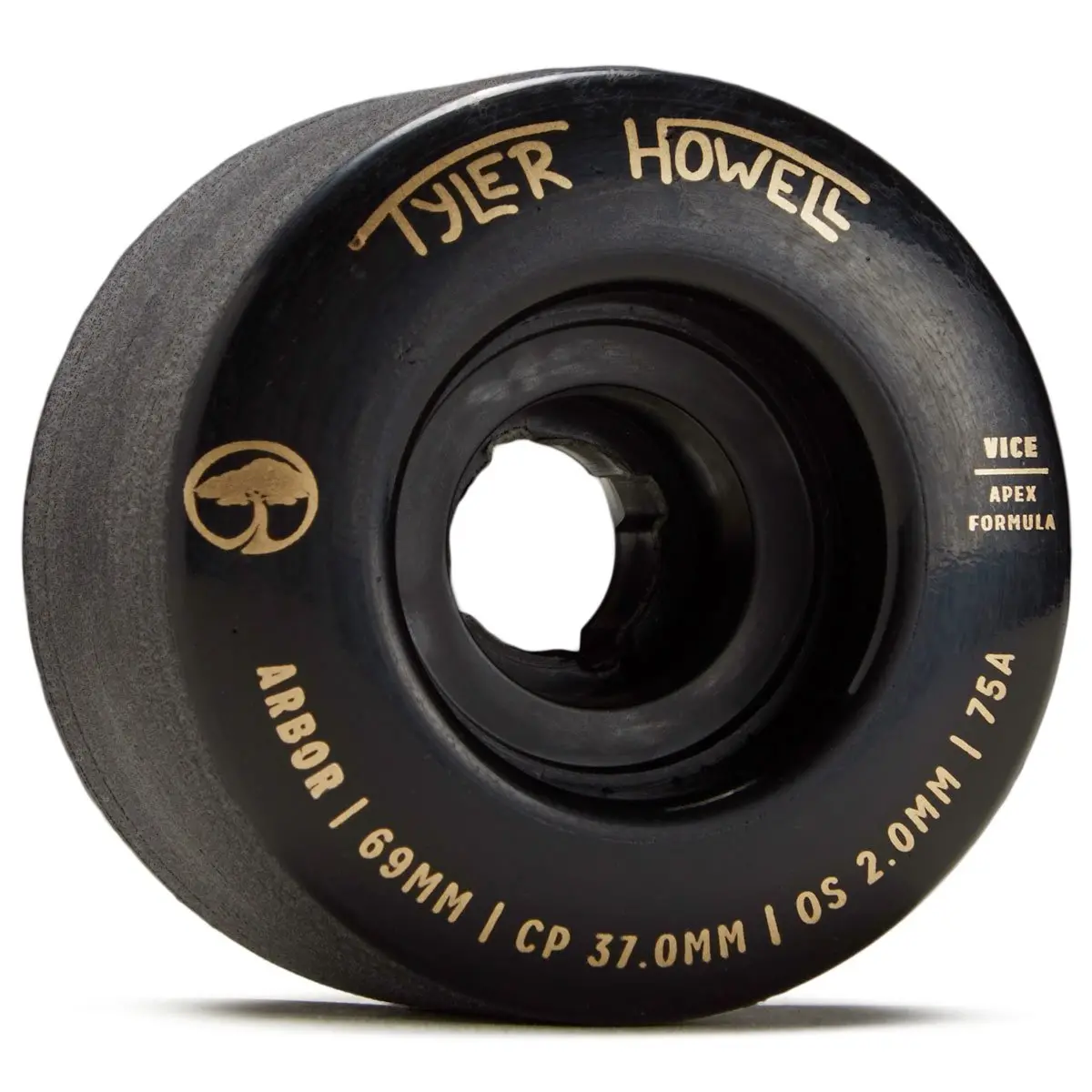 Arbor Vice Tyler Howell 75A Longboard Wheels - Black - 69Mm 1