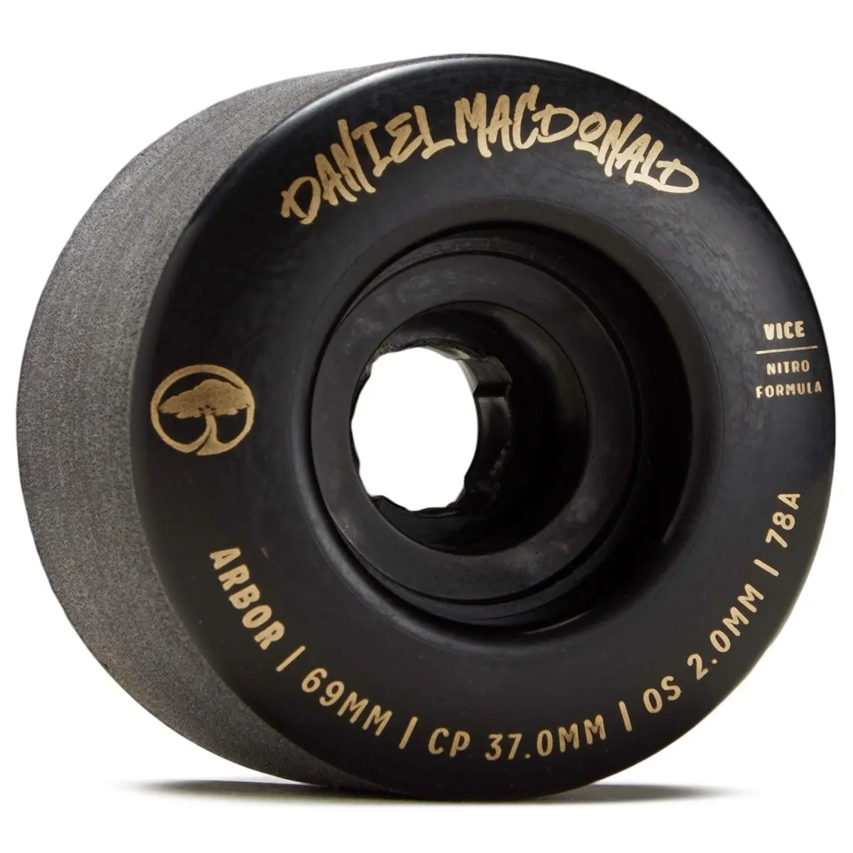 Arbor Vice Daniel Macdonald 78A Longboard Wheels - Black - 69Mm 1