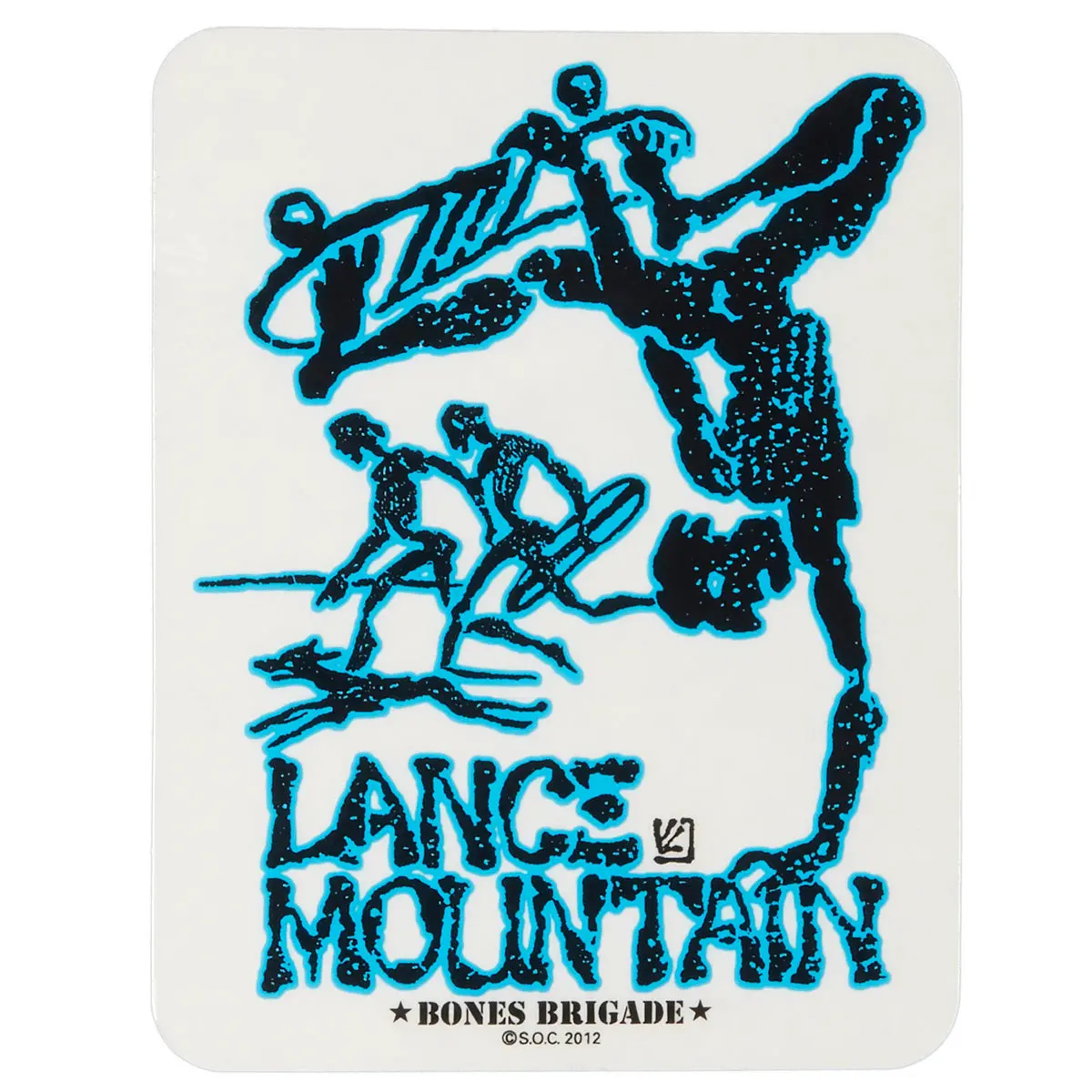 Bones Brigade Lance Mountain Stickers - 4.50" 1