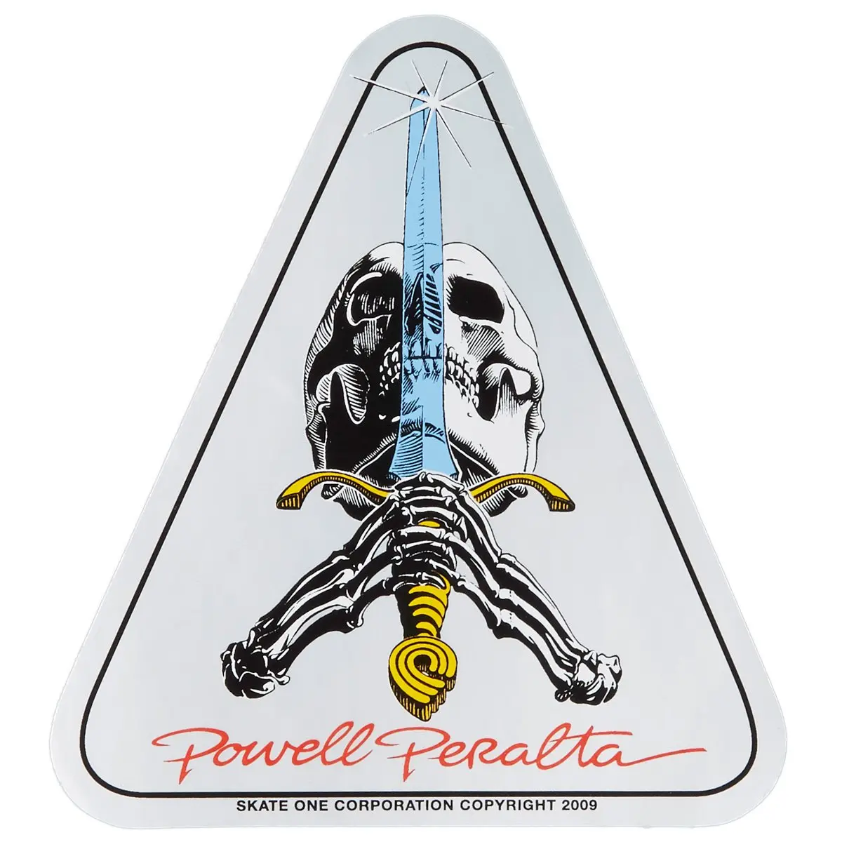 Powell-Peralta Ray Rodriguez Skull And Sword Sticker - 4.00" 1