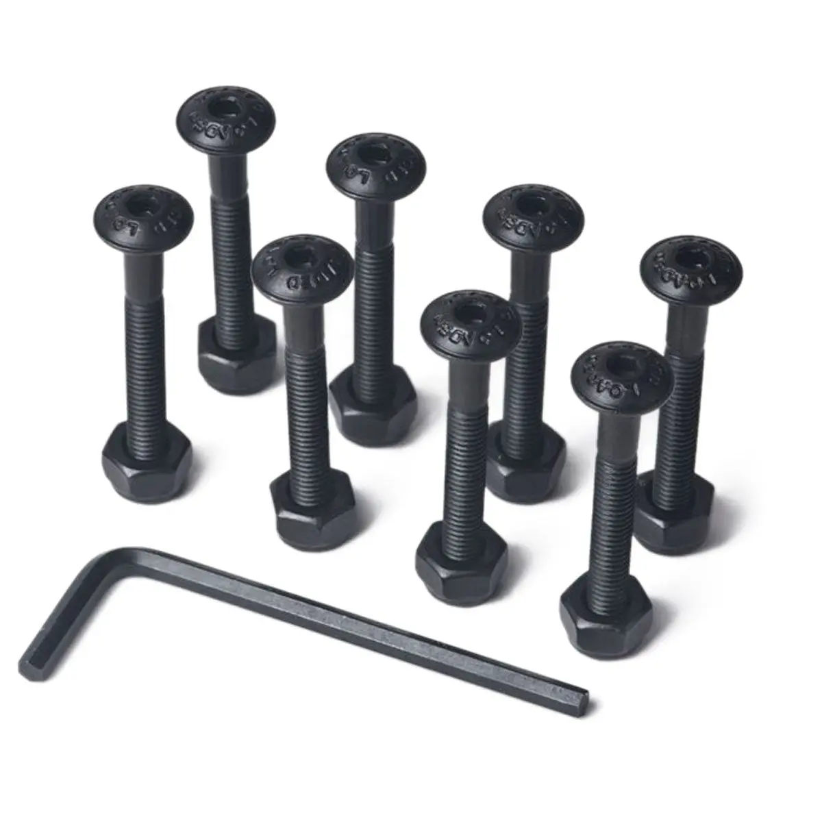 Loaded Button Head Hardware - Black - 1" 1