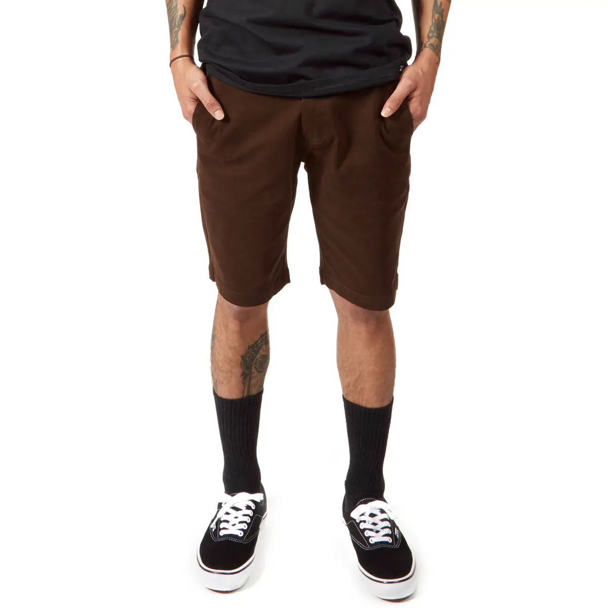 Ccs Stretch Chino Shorts - Chocolate 1