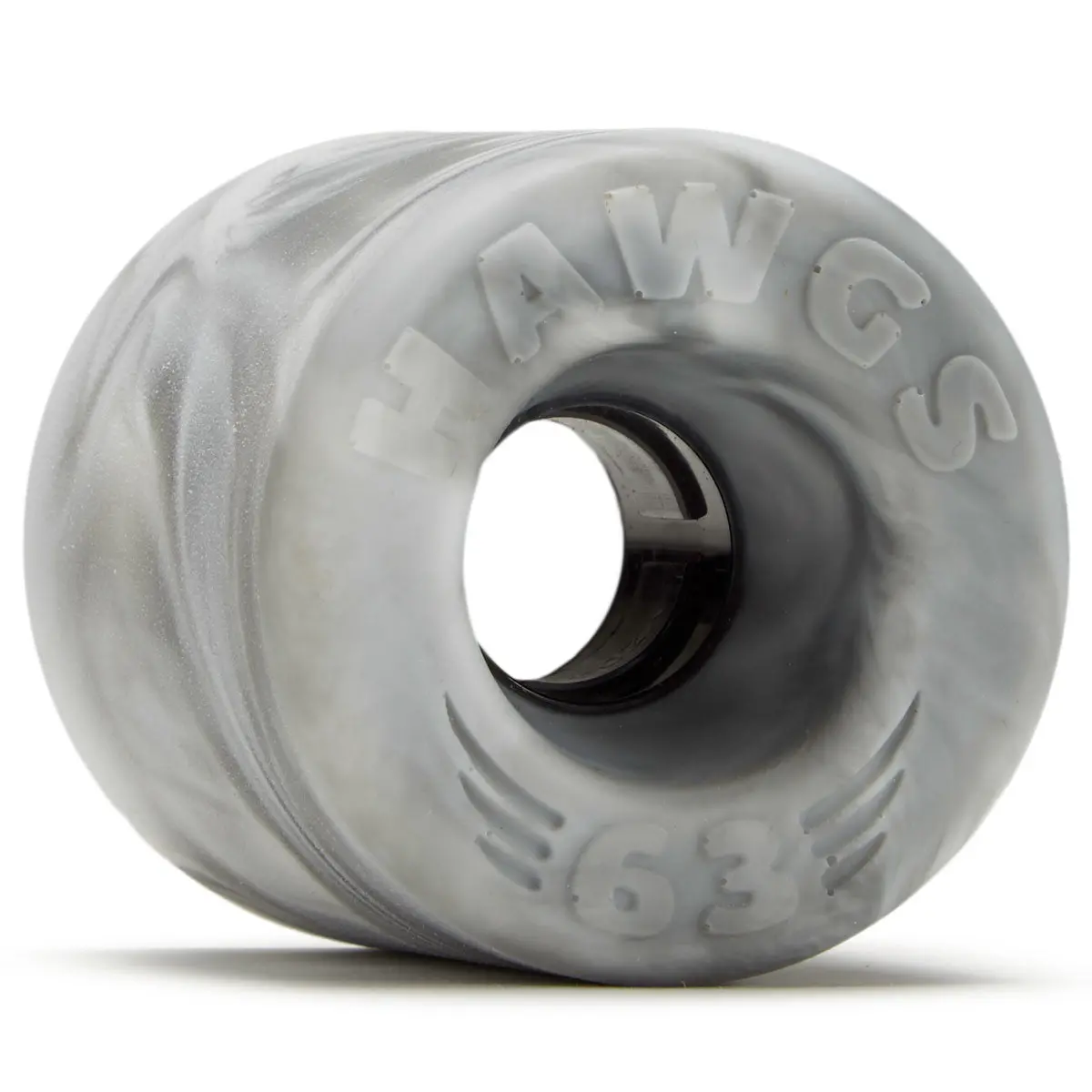 Hawgs Doozies 78A Stone Ground Longboard Wheels - Grey/White Swirl - 63Mm 1