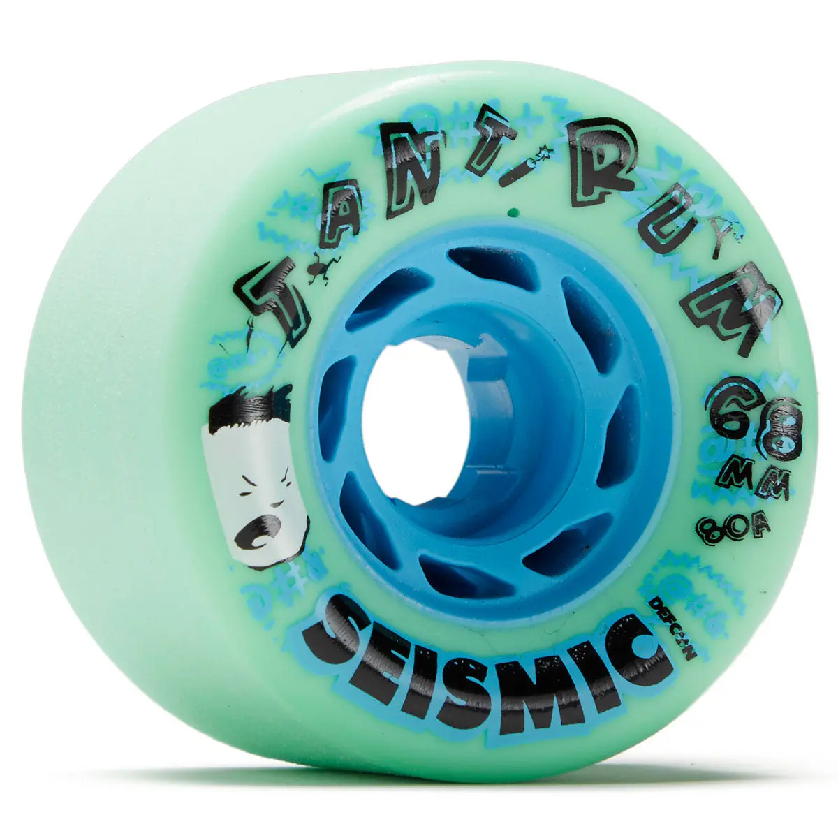 Seismic Tantrum 80A Longboard Wheels - Mint - 68Mm 1