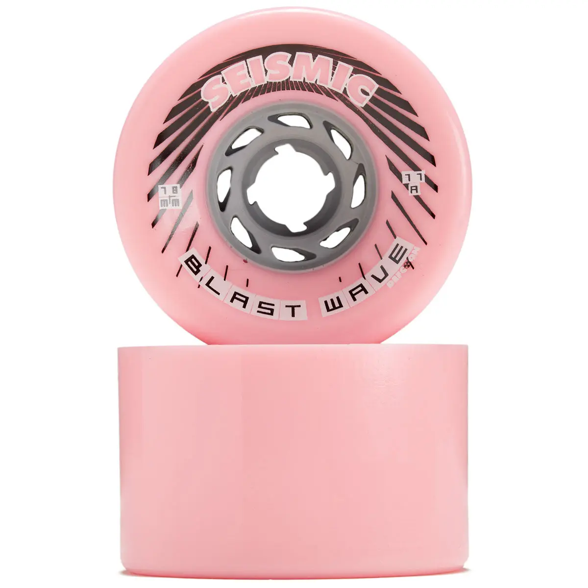 Seismic Blast Wave 77A Longboard Wheels - Bubblegum - 78Mm 2