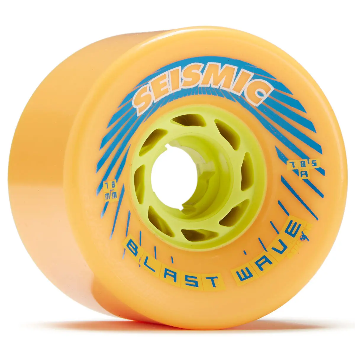Seismic Blast Wave 78.5A Longboard Wheels - Mango - 78Mm 1