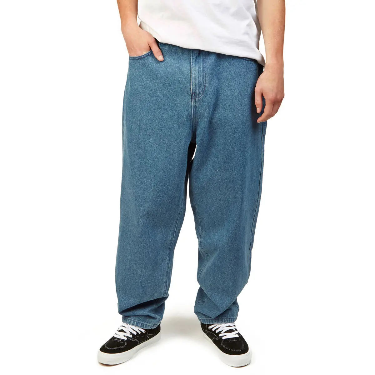 Ccs Baggy Taper Denim Jeans - Medium Wash 1