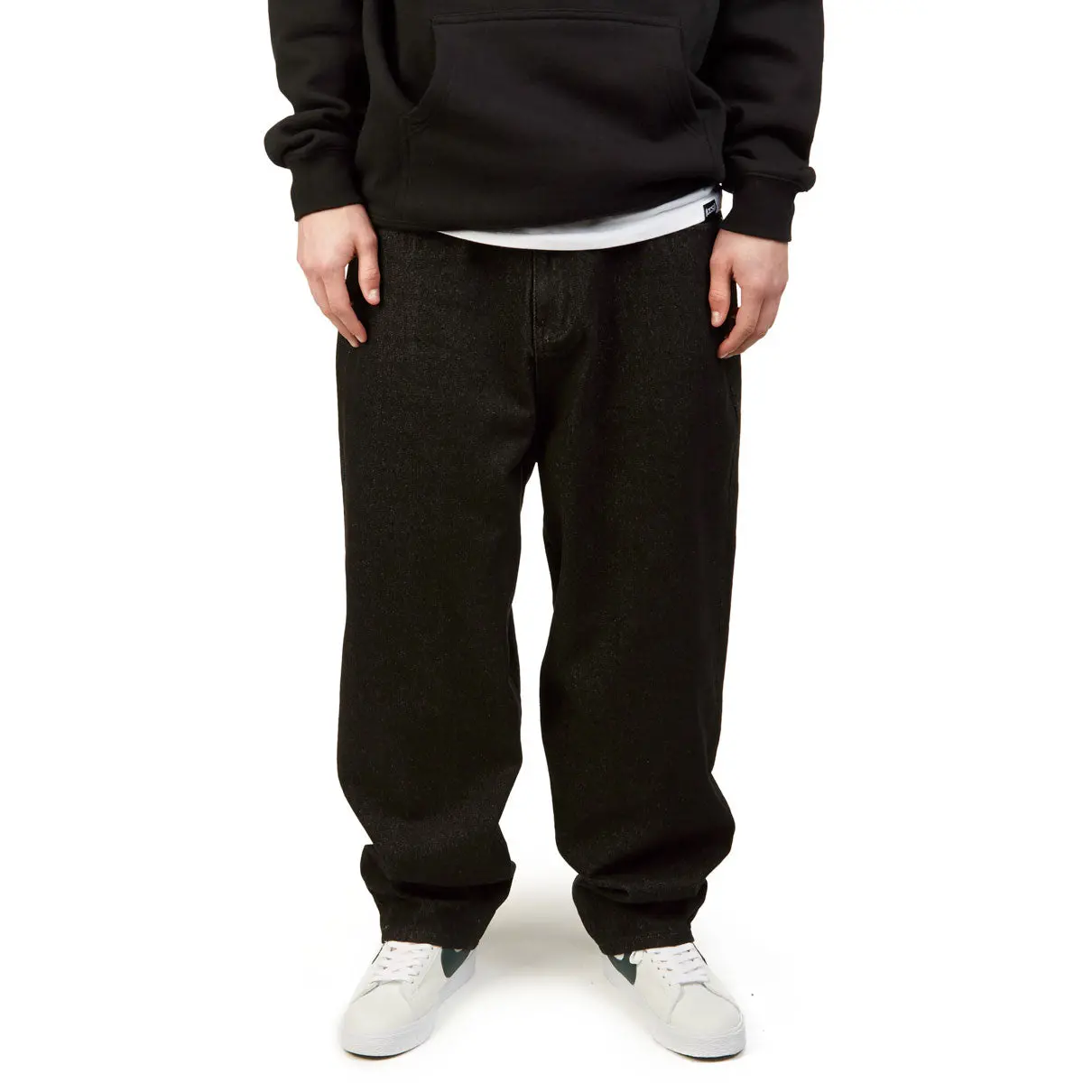 Ccs Baggy Taper Denim Jeans - Black 1