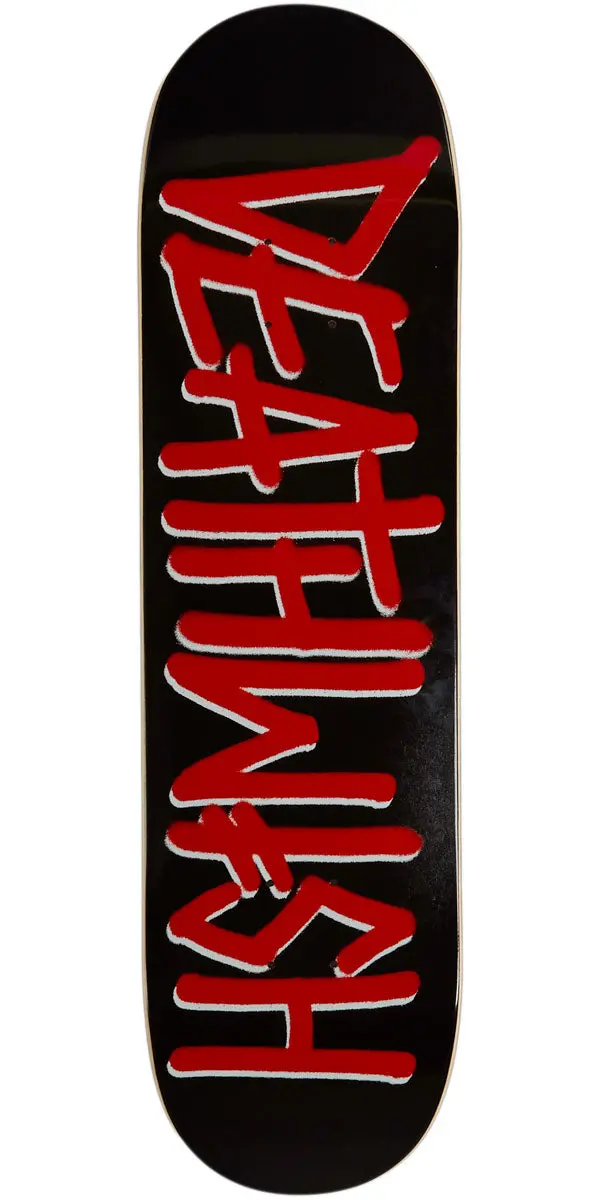 Deathwish Deathspray Skateboard Deck - Black/Red - 8.25" 1