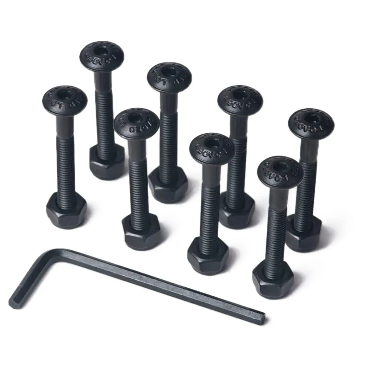 Loaded Button Head Hardware - Black - 1.25" 1