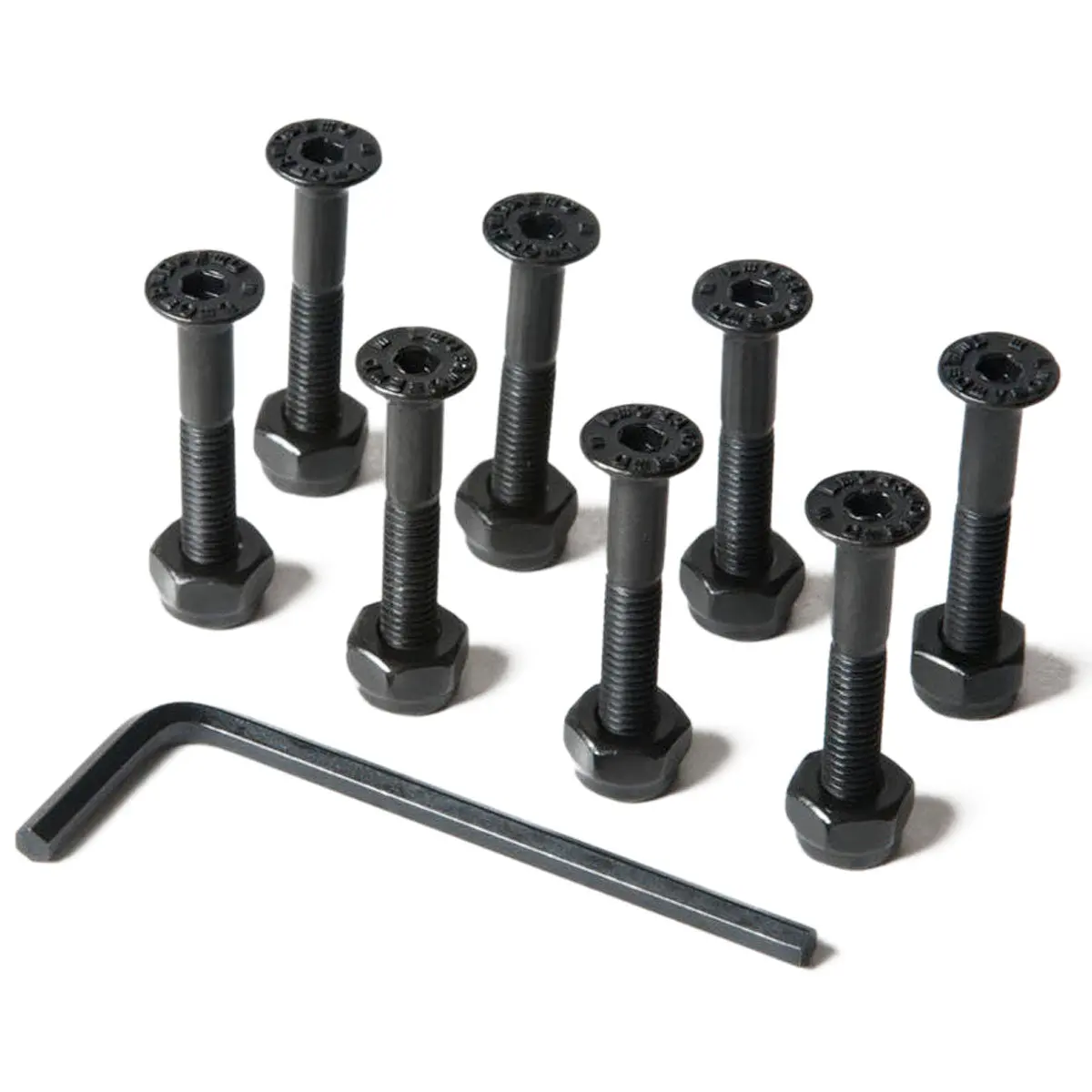 Loaded Countersunk Hardware - Black - 1.25" 1