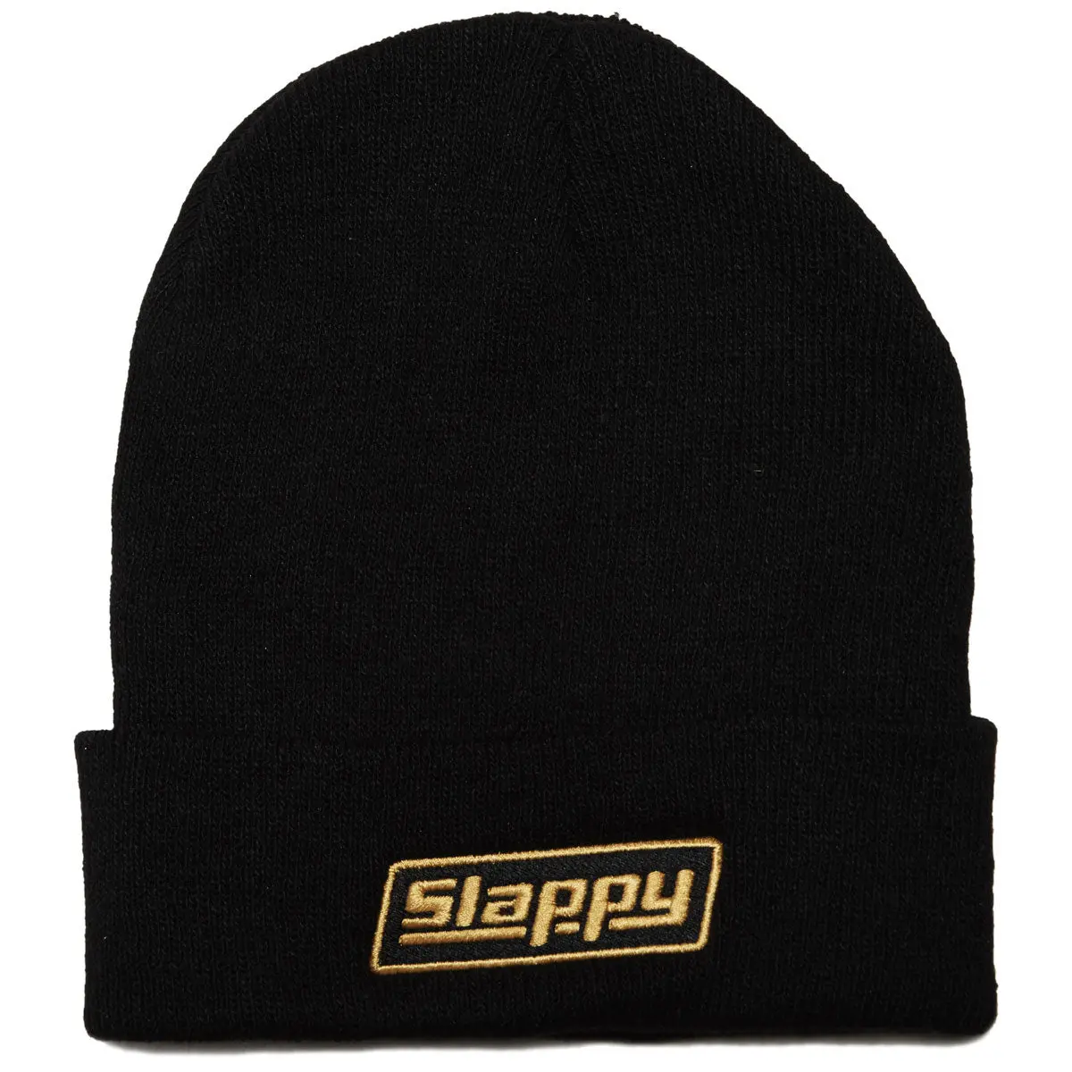 Slappy Og Logo Roll Up Beanie - Black 1