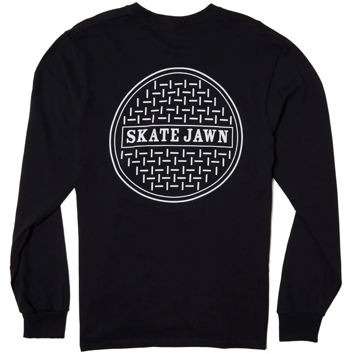 Skate Jawn Sewer Cap Long Sleeve T-Shirt - Black 1