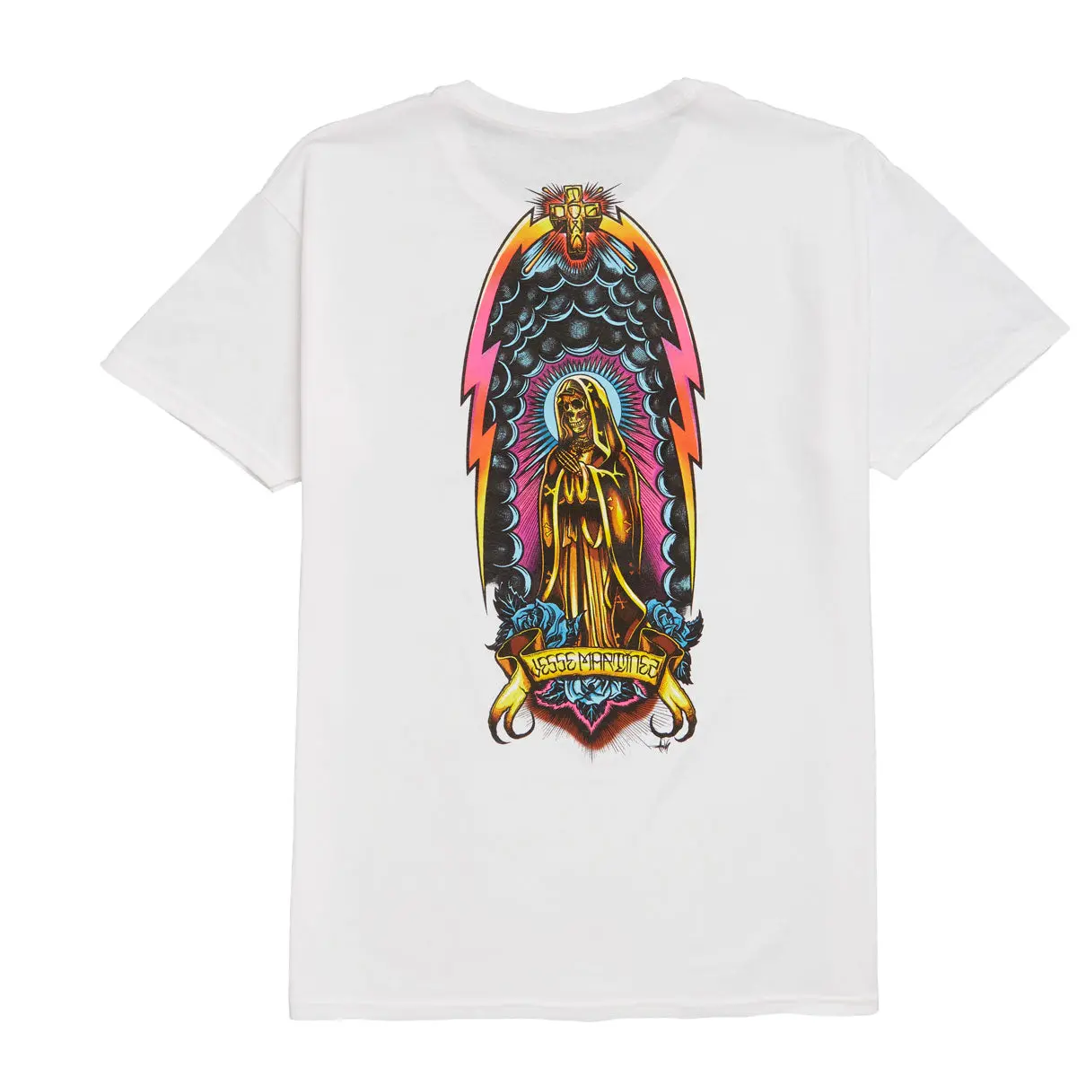 Dogtown Jesse Martinez Guadalupe Handshake T-Shirt - White 1
