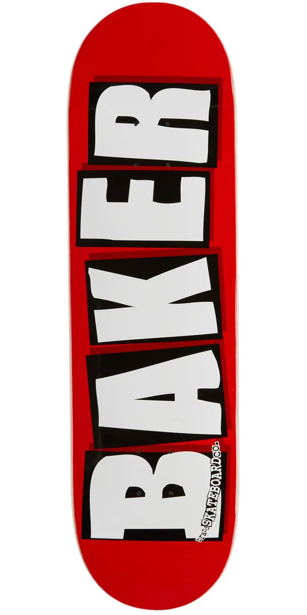 Baker Brand Logo Skateboard Deck - White - 8.60" 1