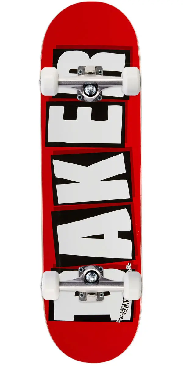 Baker Brand Logo Skateboard Complete - White - 8.60" 1