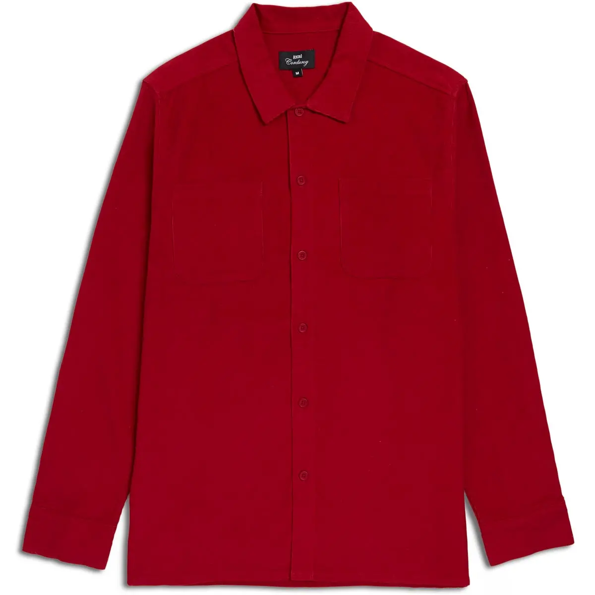 Ccs Long Sleeve Corduroy Shirt - Crimson 1