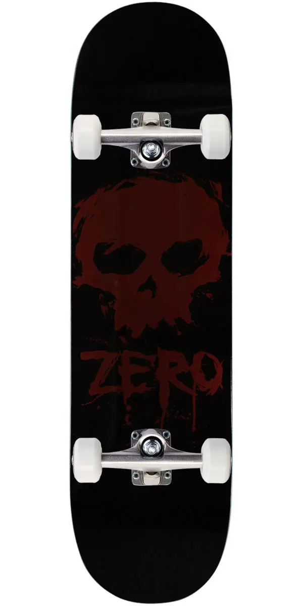 Zero Blood Skull Skateboard Complete - Red Foil - 8.50" 1