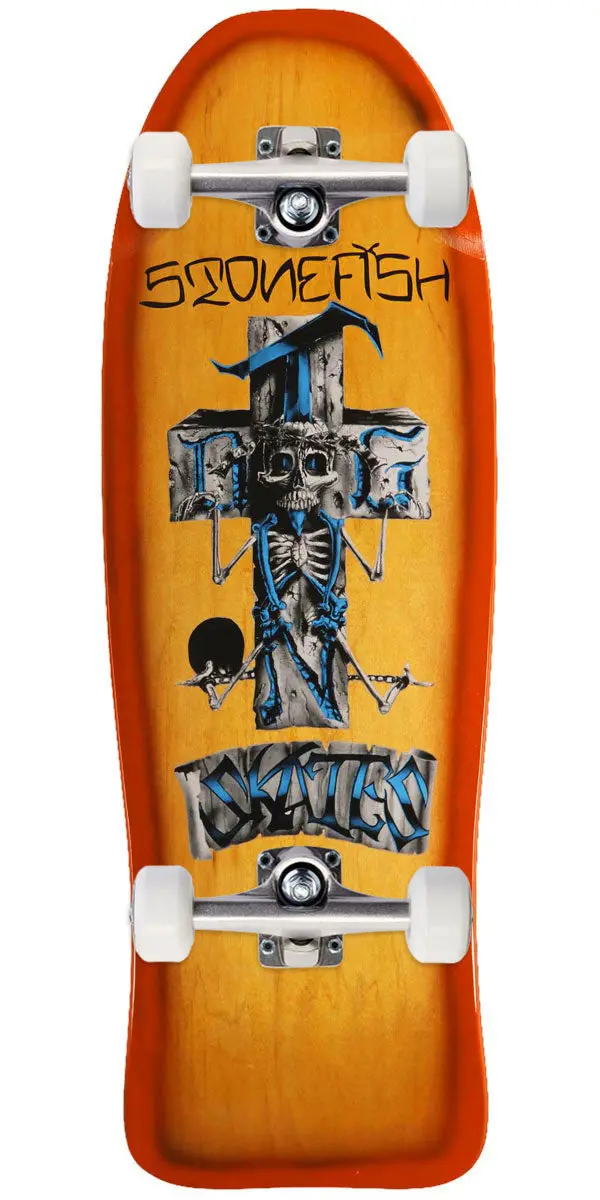 Dogtown Stonefish Reissue Skateboard Complete - Yellow/Orange Fade - 10.125" 1