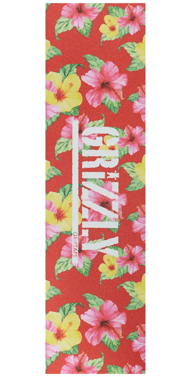 Grizzly Honolulu Grip Tape - Red 1