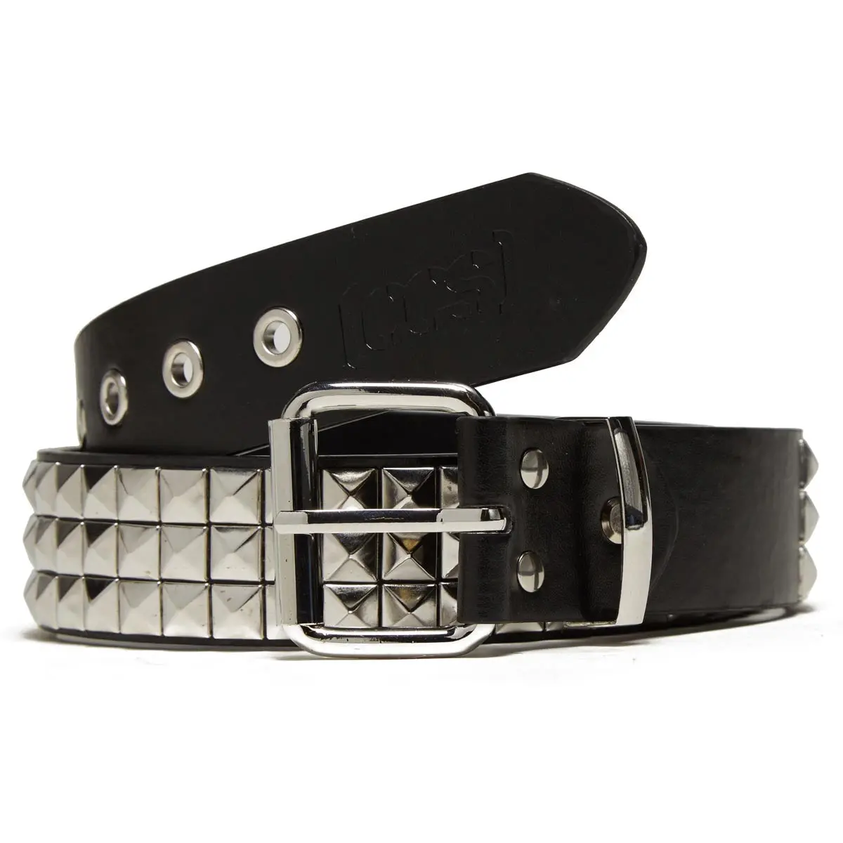 Ccs Pyramid Studded Belt - 3 Row - Black 1