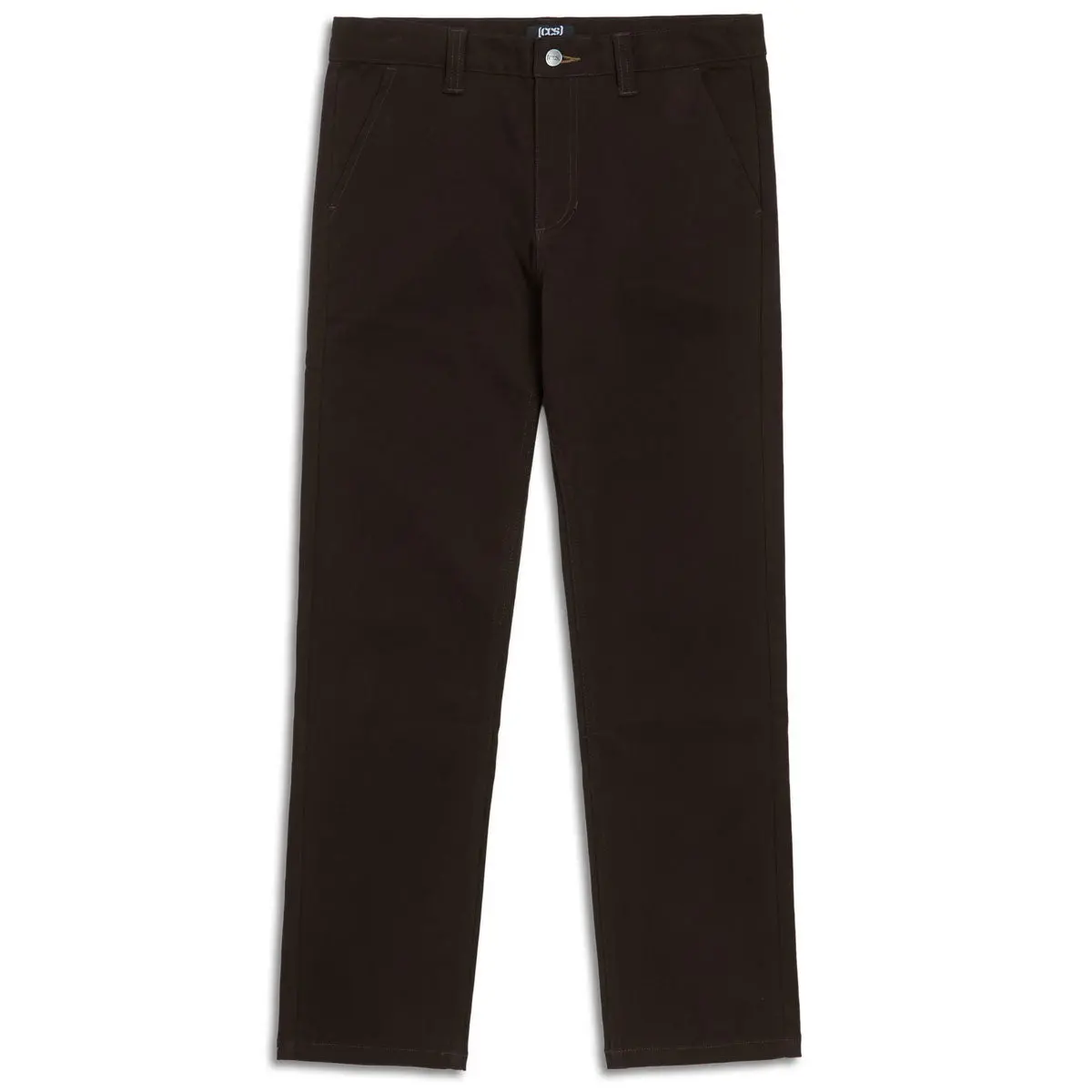 Ccs Slim Stretch Chino Pants - Brown 1