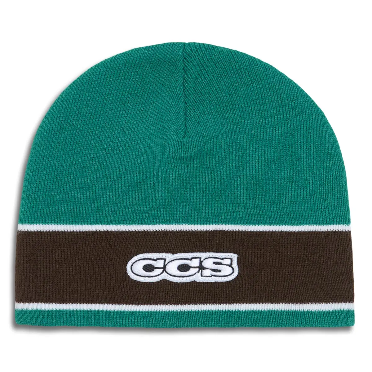 Ccs Icon Skully Beanie - Green/Brown 1