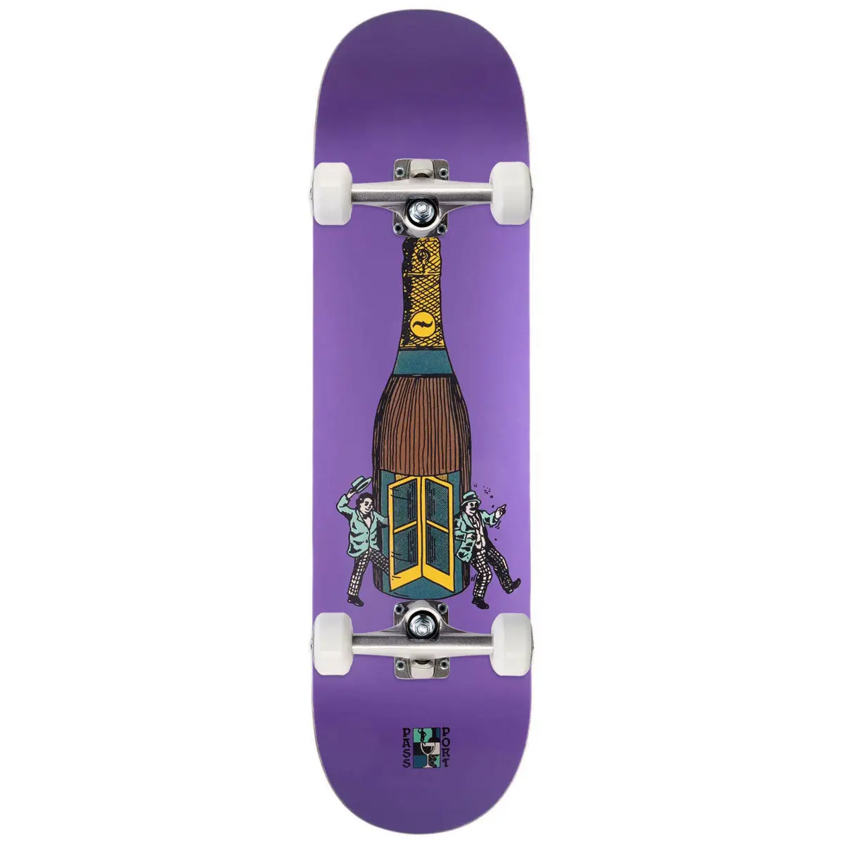 Passport Wine Em & Dine Em Always Open Skateboard Complete - 8.38" 1