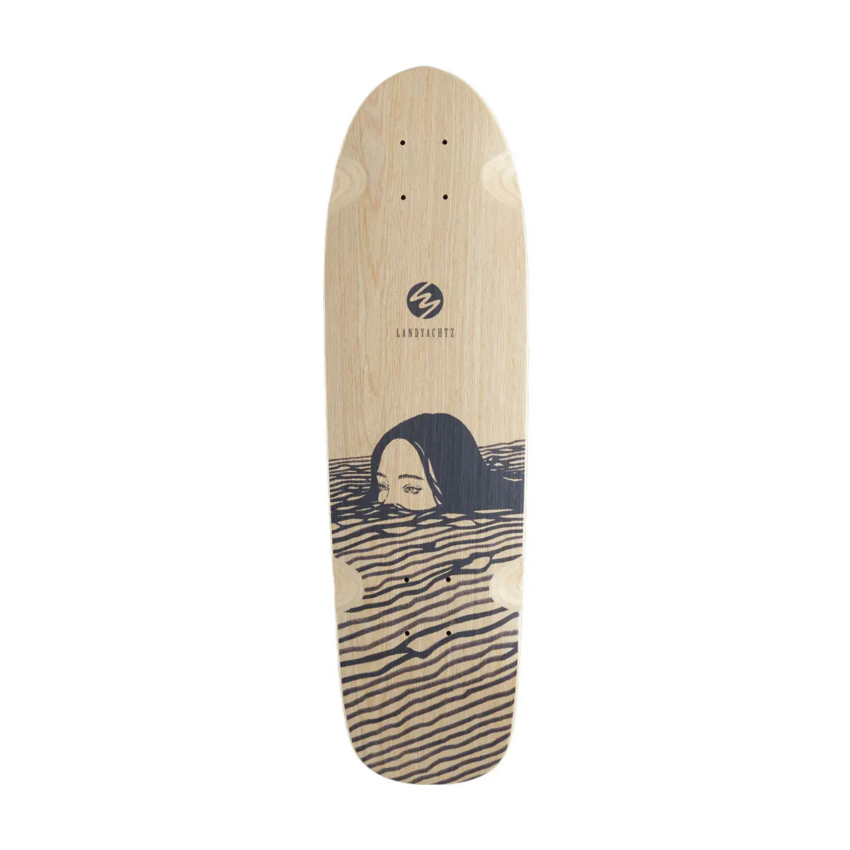 Landyachtz Dinghy Classic Fender Midnight Dip Longboard Cruiser Deck 1