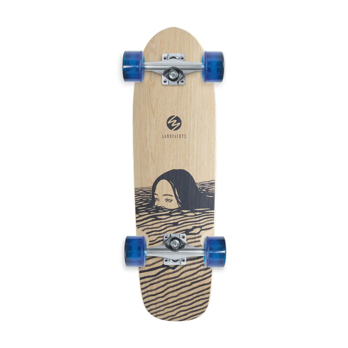 Landyachtz Dinghy Classic Fender Midnight Dip Longboard Cruiser Complete 1